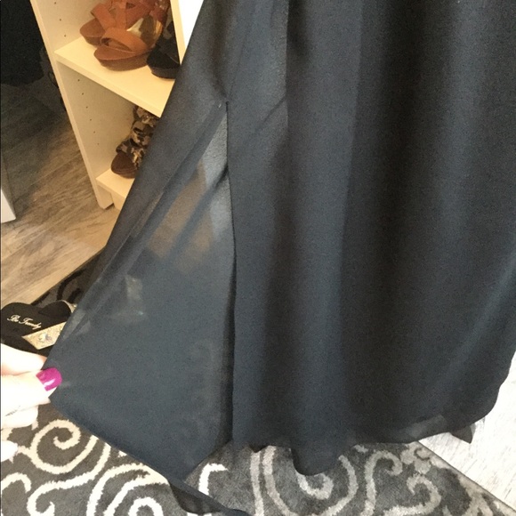 Little Black Dress with Sequins and Lots of Straps - Picture 6 of 7